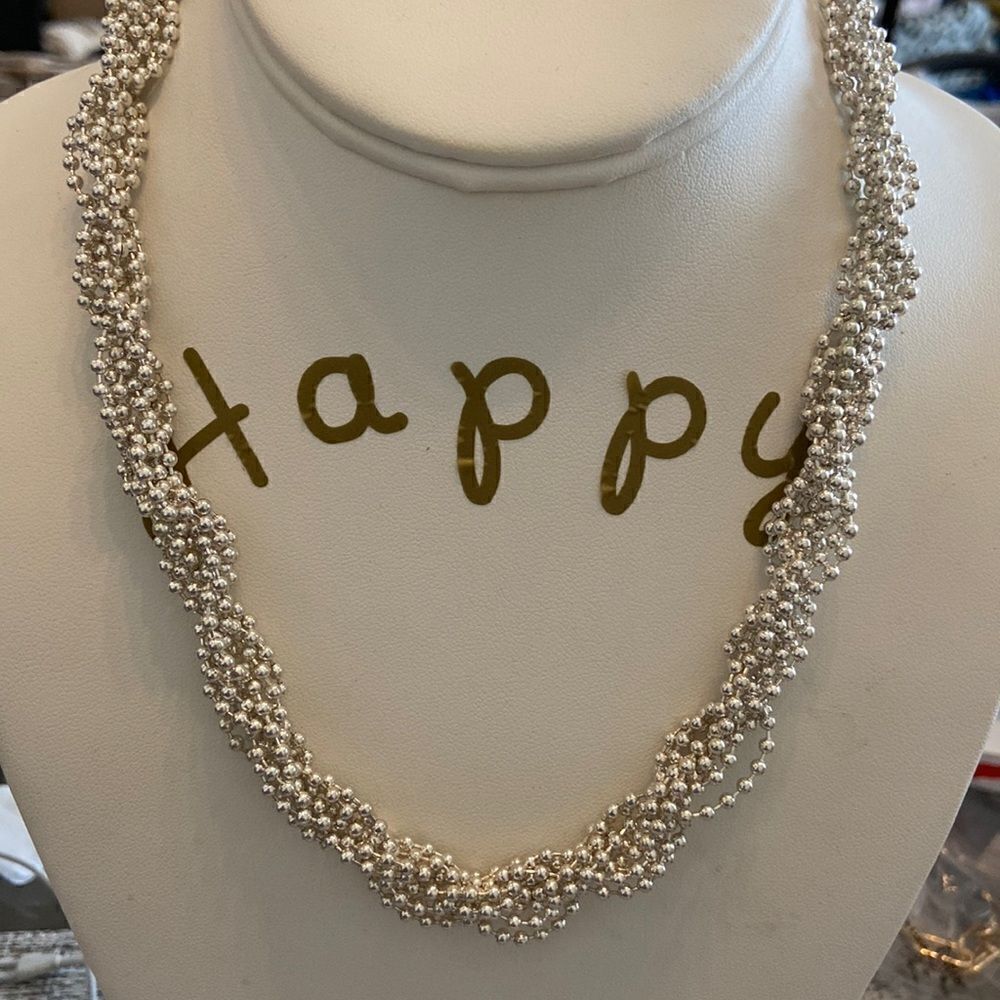 Danecraft Daily Weae NWT twisted necklace silver